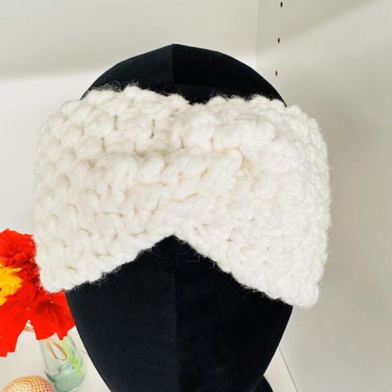 Stirnband weiss – Bild 2