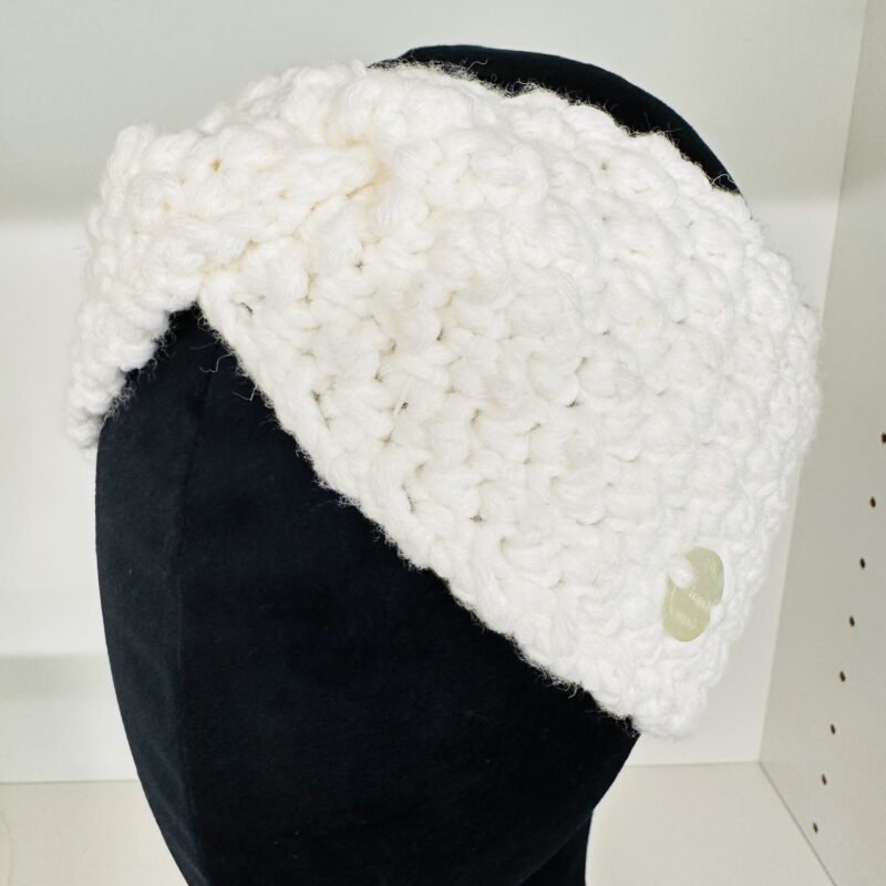Stirnband weiss – Bild 3