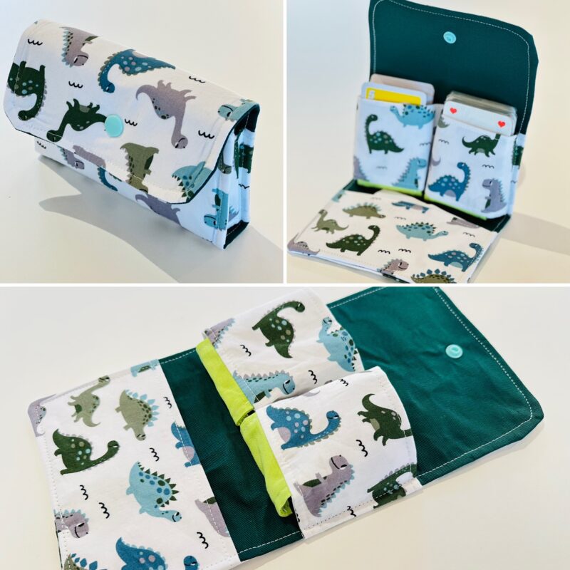 Spielkarten Etui Dinos